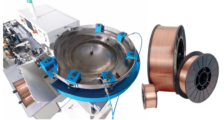 Wire Welding Collator with Copper-Coated Welding Wire